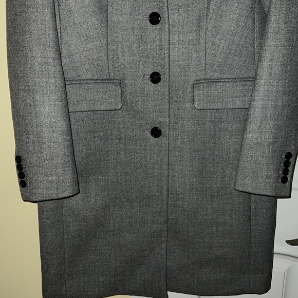 NWT-2P-J.Crew Regent topcoat in double-serge wool - HTHR GRAPH - Picture 5 of 9